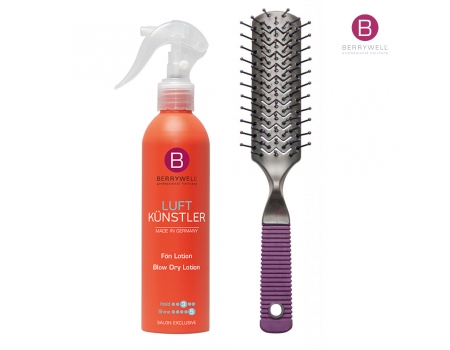Сет стайлинг № 4: Лосьон для укладки волос феном BLOW DRY LOTION  + Расческа Vent-Ionic Brush