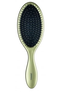 Щетка для расчесывания мокрых волос Detangling brush „Wet Hair“, гибкие зубья, золотая, 22 см