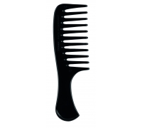 Расческа-гребень с ручкой Afrocomb, черная, 14,4 см