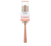 Щетка круглая Round brush (брашинг), диаметр 4 см, оранжевая, 21 см