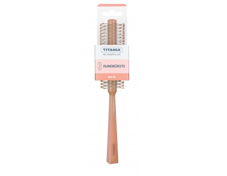 Щетка круглая Round brush (брашинг), диаметр 4 см, оранжевая, 21 см