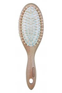 Щетка универсальная из бука Universal brush, oval, beech wood деревянные зубья с закругленными кончиками, овальная, 22,5 см