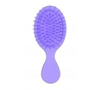 Щетка мини-массажная синтетическая Synthetic brush PASTELL, mini massage brush, фиолетовая, 14 см