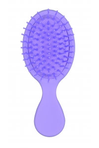 Щетка мини-массажная синтетическая Synthetic brush PASTELL, mini massage brush, фиолетовая, 14 см