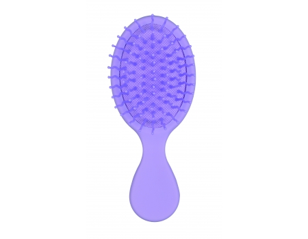 Щетка мини-массажная синтетическая Synthetic brush PASTELL, mini massage brush, фиолетовая, 14 см