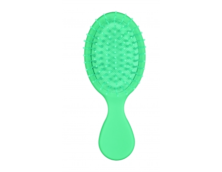 Щетка мини-массажная синтетическая Synthetic brush PASTELL, mini massage brush, зеленая, 14 см