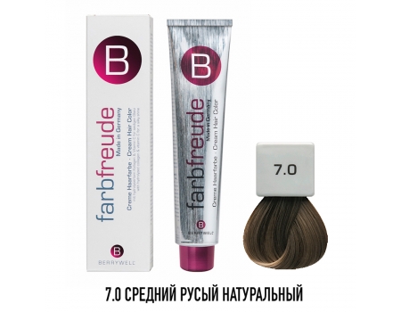 Стойкая крем-краска для волос Berrywell 7.0