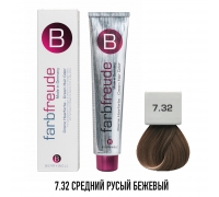 Стойкая крем-краска для волос Berrywell 7.32 + Окислитель