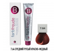 Стойкая крем-краска для волос Berrywell 7.64 + Окислитель