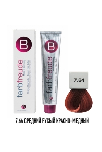 Стойкая крем-краска для волос Berrywell 7.64 + Окислитель