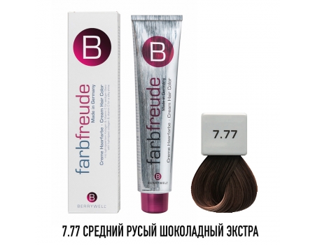 Стойкая крем-краска для волос Berrywell 7.77