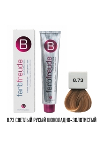 Стойкая крем-краска для волос Berrywell 8.73 + Окислитель