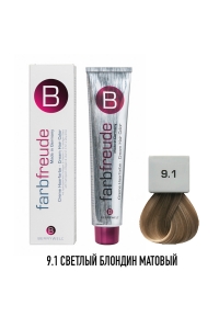 Стойкая крем-краска для волос Berrywell 9.1 + Окислитель