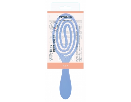  Щетка-каркасная гибкая Flex Detangler вентиляционная, овал, 24 см BLUE  